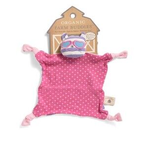 Apple Park Organic Farm Buddies CATNAP KITTY Cat Plush Baby Lovey Toy Blankie